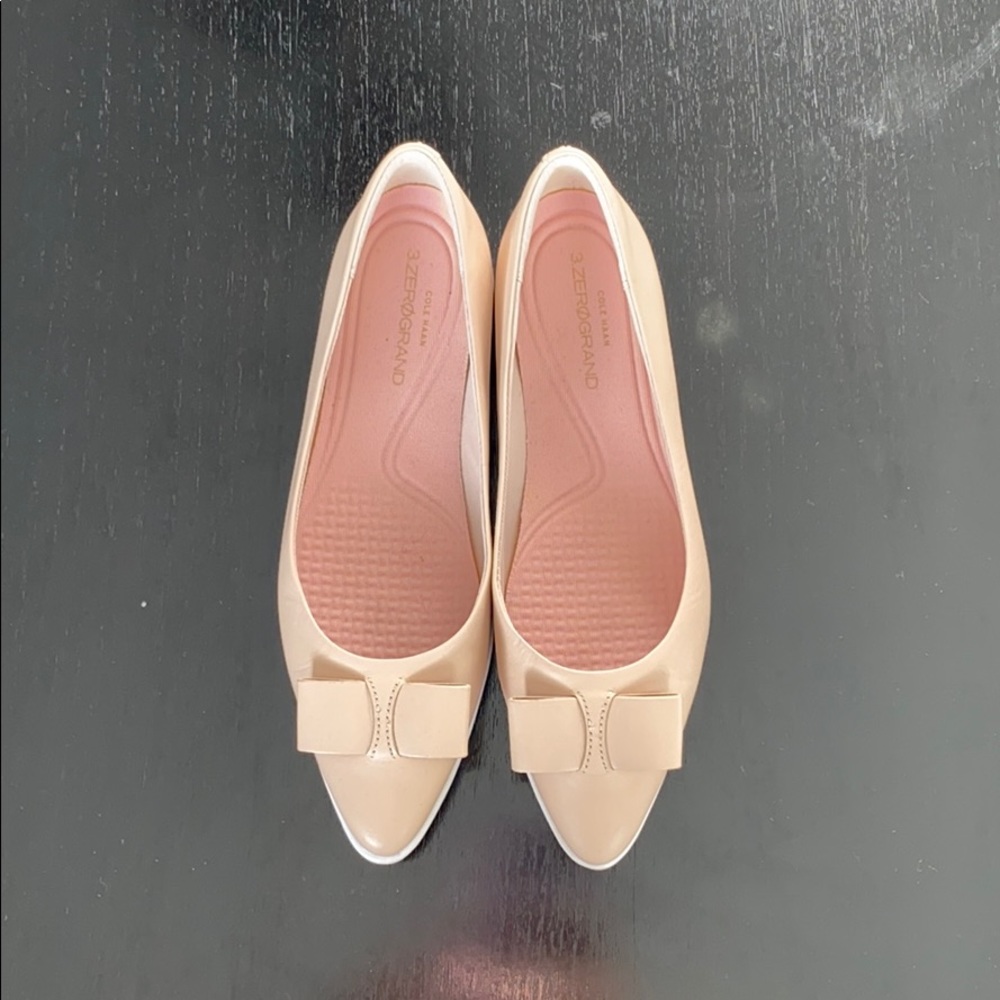 Cole Haan Zero Grand Bow Skimmer Flat - Size 5.5